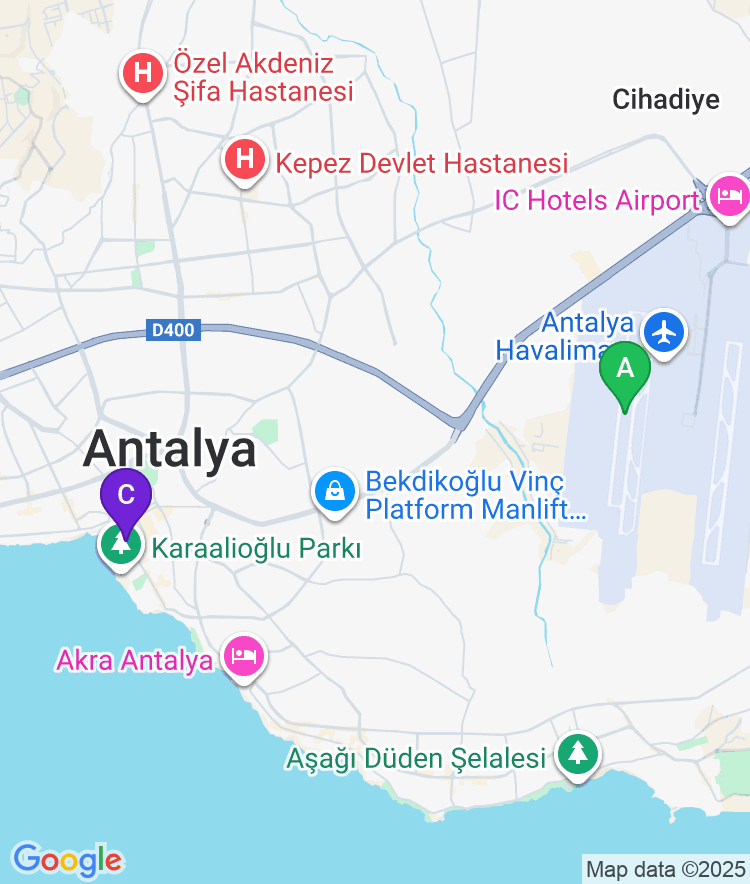 Antalya Available Airport Options